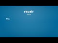 repair meaning of repair