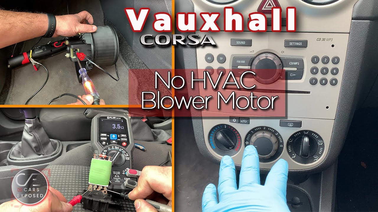 Vauxhall / Opel Corsa HVAC Blower Motor Not Working - YouTube