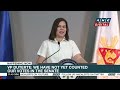 wala akong feelings about it vp duterte on if she felt betrayed after house impeachment vote anc