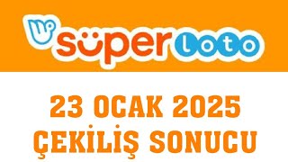 Süper Loto Çekiliş Sonucu 23 Ocak 2025