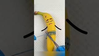 Banana operation with a saw 😂#goodland #fruitsurgery #doodles  #doodlesart #goodlandshorts