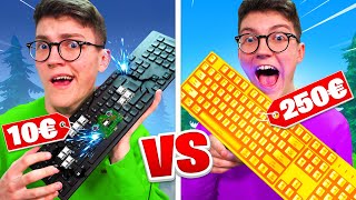 CLAVIER à 10€ VS 250€ Challenge FORTNITE Battle Royale