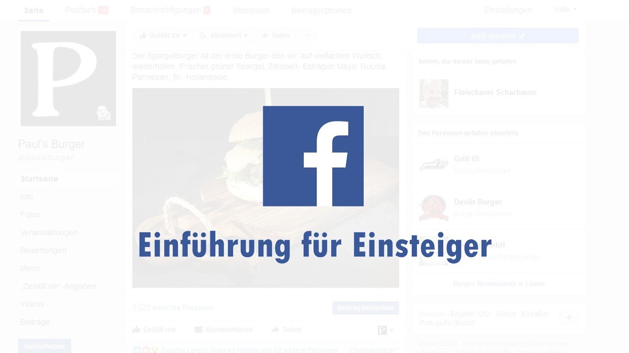 Facebook Für Einsteiger, Anfänger Und Senioren In Vereinen - YouTube