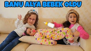 ESMA ve BAHAR KAPIDA TERKEDİLMİŞ BEBEK BULDU ‼️ ESMA ANNE OLDU BANU ALYA BEBEK OLDU SÜREKLİ AĞLADI