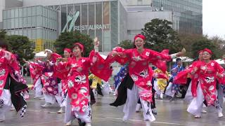 維新～心ひとつ～「あおはる～今を生きること～」 ドリーム夜さ来い祭り2018 石と光の広場会場 ステージ演舞 【よさこい】