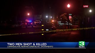 Sacramento neighborhood closed off after 2 men shot, killed