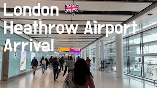 London Heathrow Airport Arrival 초간단 영국 입국심사 런던 히드로공항 도착 전철타고 시내까지 동선