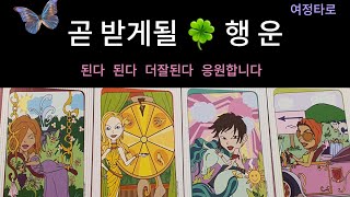 [타로카드 ]😀곧 받게될 행운😀된다 된다 더잘된다 응원합니다 👍 #tarot #tarotreading #여정타로 #행운