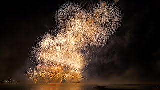 [HDR] 2022 三国花火大会 グランドフィナーレ 2尺玉2発 水中スターマイン Mikuni Fireworks