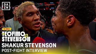 "HE'S FOOD!" Shakur Stevenson & Conor Benn CLASH in HEATED post-fight interview