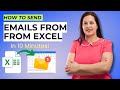 Master sending emails from Excel without coding or VBA in less than 10 minutes || Samina Ghori