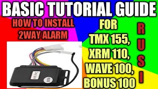 HOW TO INSTALL 2WAY ALARM BASIC GUIDE AND TIP.