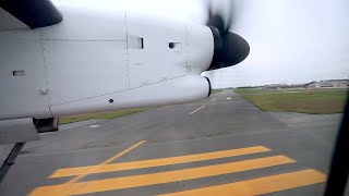 ANA Q400 新潟空港着陸 landing at Niigata Airport (KIJ)