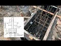 Construction : Piling Layout with Column & Stump Schedule. Pile Cap Formwork & Steel Rebar Placement