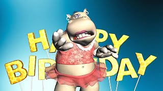 Happy Birthday song. Hippo Happy Birthday to you
