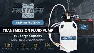 FIRSTINFO A1135N NEW 10L Air ATF Refill Pump+ATF Drainer Kit