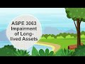 aspe 3063 — impairment of long lived assets l cpa pep u0026 cfe review