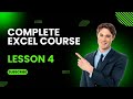 COMPLETE EXCEL COURSE LESSON 4   WORKING WITH CELLS AND RANGES