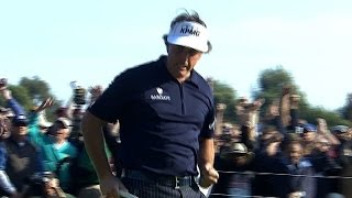 Phil Mickelson drains birdie to force playoff at 2012 Northern Trust