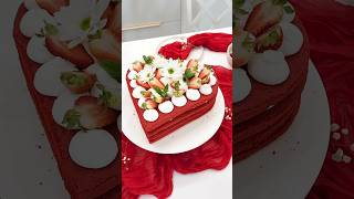 Valentine Heart Cake | Торт Красый Бархат | Կարմիր Թավիշ #redvelvet #valentinesday