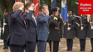 BREAKING NEWS: Trump, Vance, Hegseth Participate In Wreath-Laying At Tomb Of The Unknown Soldier