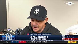 Aaron Boone discusses win over Nationals