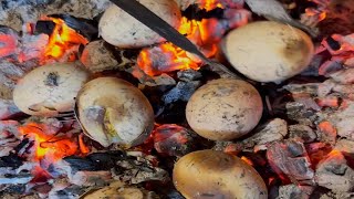 火烧鸡蛋 农村美食 人间烟火 我的乡村生活