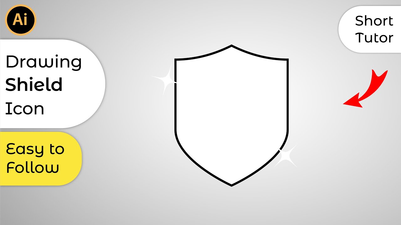 Vector Shield Tutorial How To Create Shield In Adobe Illustrator