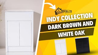 Discover the Indy Collection Dark Brown or White Oak: Top Bathroom Vanities for a Modern Look