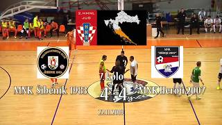 MNK Šibenik 1983 - MNK Heroji 2007 4:4 highlights