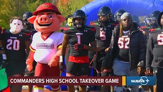 Washington Commanders take over H.D. Woodson homecoming football game