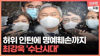 조국 아들 허위 인턴부터 채널A 기자 명예훼손 혐의까지...최강욱 수난시대