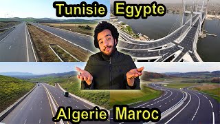 مقارنة بين جودة الطرق فى (المغرب - الجزائر - تونس - مصر)