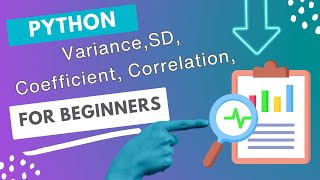 How to Calculate Variability measures (variance SD etc) in Statistics and Python #arpitastechcorner