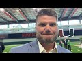 former miami hurricanes center brett romberg discusses hiring of mario cristobal december 7 2021