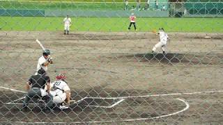 2019年マスターズ甲子園大阪予選・代表決定戦(花園セントラルスタジアム)ＰＬ学園ＯＢ 11-5 春日丘ＯＢ 2019/8/31 １回裏 桑田真澄氏のピッチング(被安打1、奪三振1、無失点)