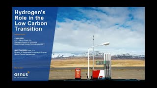 Hydrogen’s Role in the Low Carbon Transition Webinar