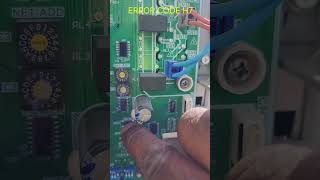 TRANE MINI TVR 6G. H7 ERROR CODE