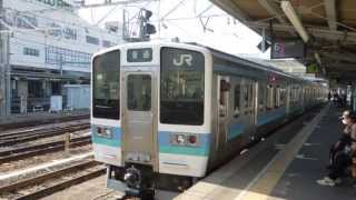 大糸線211系 松本駅到着 JR Oito Lines Commuter Train