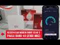 Kecepatan Modem Orbit Star 2 Setelah Menggunakan Band 4g Telkomsel Band 40 (2300 Mhz)