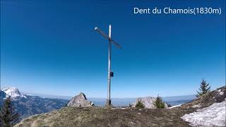 randonnée Dent du Chamois(1839m) depuis Tomasset, Estavannens, T4, Fribourg, Suisse, 04-04-2021