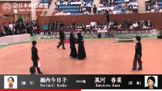 Horiuchi vs Kurokawa-50th All Japan Woman's Kendo Championship 2011 four round_57