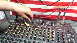 DEMO OF VINTAGE PRO TEAC TASCAM M-1016 STAGE MIXER FOR SALE