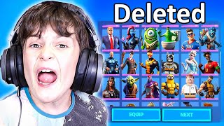 Deleting My Little Bro's Fortnite Account and Surprising Him With a NEW One!