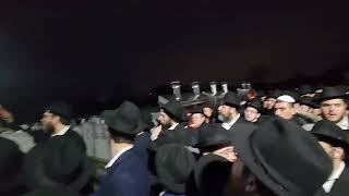 Singing the brand new niggun at the ohel. 11 Nissan 5782