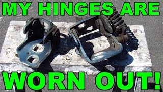 How to replace car door hinge pins and bushings