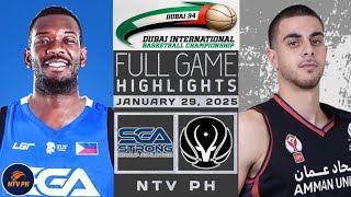 DUBAI INTERNATIONAL BASKETBALL FULLGAME HIGHLIGHTS | STRONG GROUP VS AMMAN UNITED | JANUARY 29, 2025