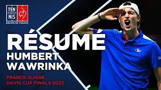 🇫🇷🇨🇭Résumé Humbert vs Wawrinka | Davis Cup Finals 2023 Manchester | FFT