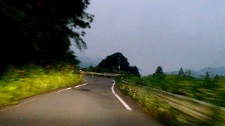 四国の山間の谷間ドライブ*久万高原【暮らしていた落合（露峰）から畑のあった上畑野川】2013年7月9日 夏の日の夜明け前