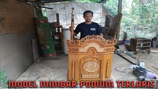 Mimbar Podium Mushola Kayu Jati